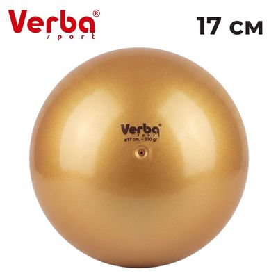 VERBA Sport Gymnastic ball Juniors 17 cm Metallic. (Gold)
