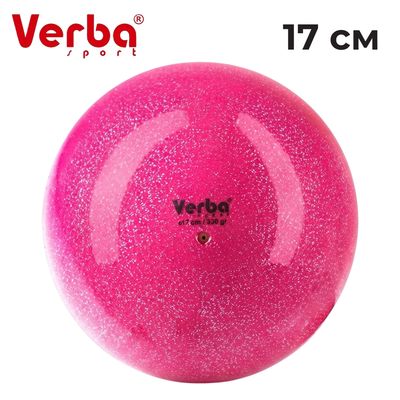 VERBA Sport Gymnastic ball Juniors 17 cm Glitter. (Pink)