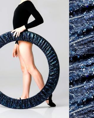 RG Hoop cover Blue-Black, Hologram, Free size (60-90cm)*