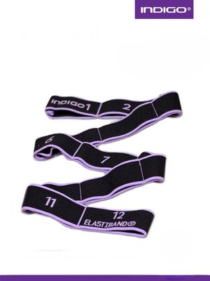 INDIGO Band with 12 loops, IN149, Black-Lilac (MEDIUM)