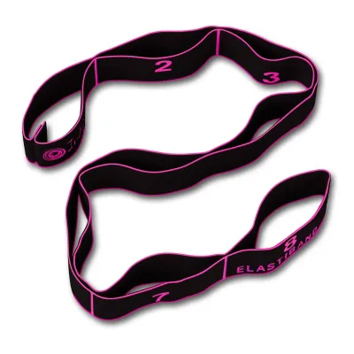 INDIGO Elastic band, 8 loops, F97669M, Black-Pink (MEDIUM)*