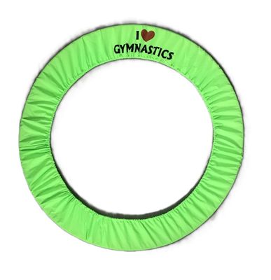 RG Hoop cover "I love Gymnastics"  Fluo-Green (55-75cm)