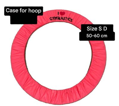 RG Hoop cover "I love Gymnastics" Fluo-Pink, M (60-75cm)