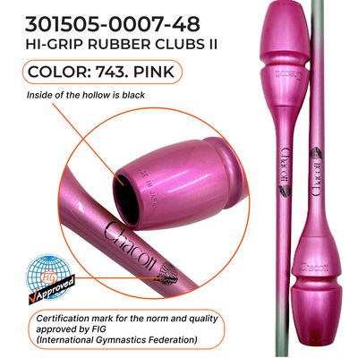CHACOTT Rubber club 45.5 cm Seniors Hi-Grip II, 301505 0007-48 FIG Pink (743)
