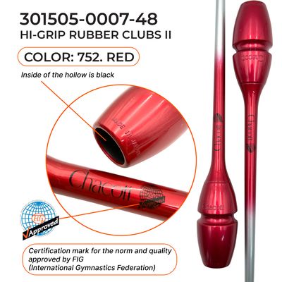 CHACOTT Rubber club 41 cm Junior Hi-Grip ll, 301505 0007-48 FIG, Red (752)