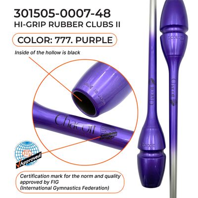 CHACOTT Rubber club 45.5 cm Seniors Hi-Grip II, 301505 0007-48 FIG Purple (777)