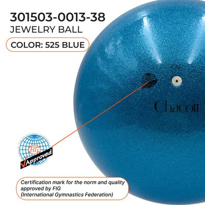 CHACOTT 18,5 cm Jewelry Ball Seniors 3015030013-98 FIG, Blue (525)