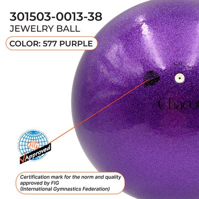 CHACOTT 18,5 cm Jewelry Ball Seniors 3015030013-98 FIG, Purple (577)