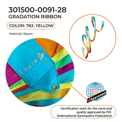 CHACOTT GRADATION Gymnastic ribbon 5 m 301500 0091-28 FIG (763)