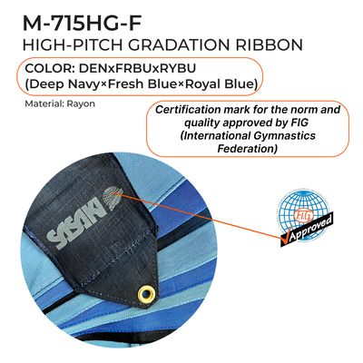 SASAKI FIG Gymnastic ribbon 5 m MJ-715HG FIG (DENxFRBUxRYBU)