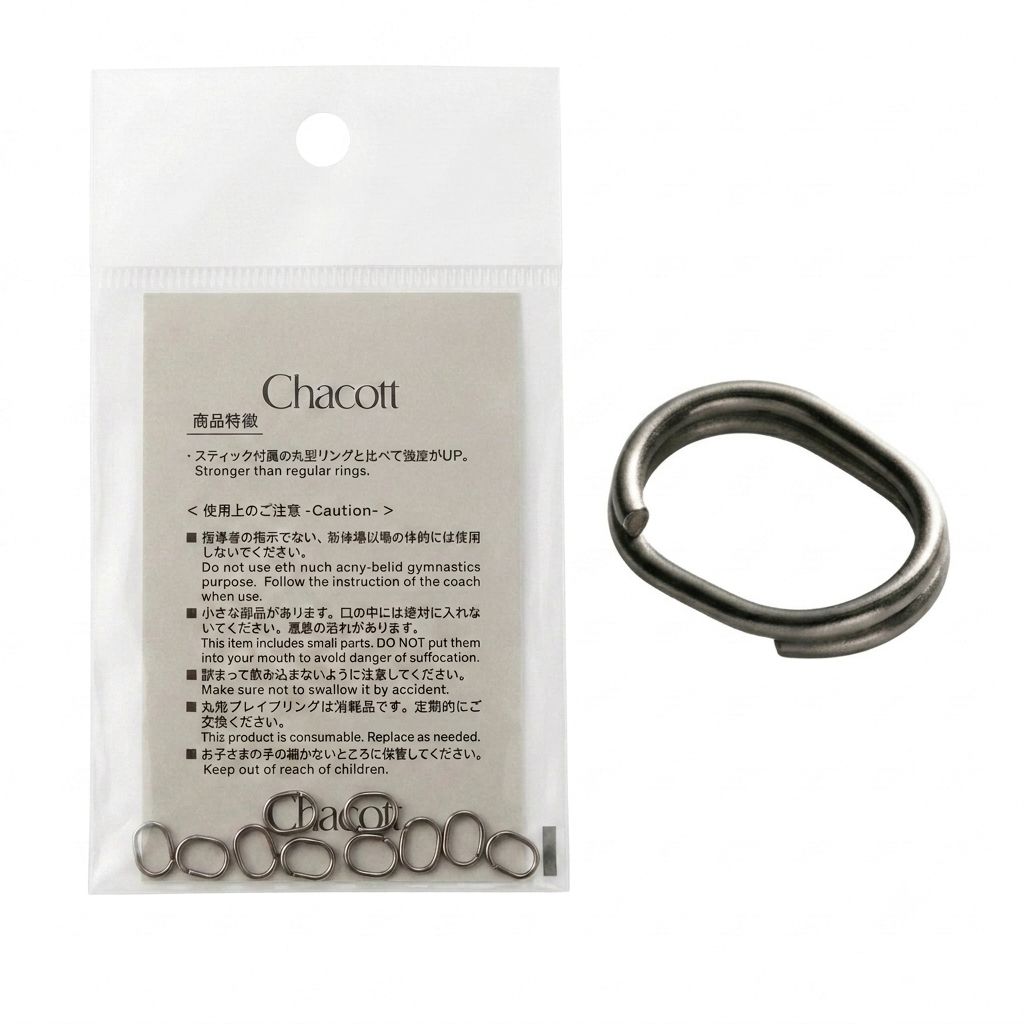 CHACOTT Oval Brave Rings for stick 301502-0039-5, Silver (10 pcs)