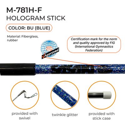 SASAKI 60cm Hologram Fiberglass stick Seniors M-781H-F FIG (BU)