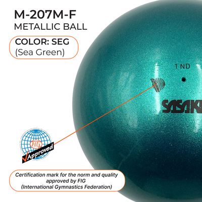 SASAKI 18.5cm Metallic Ball Seniors M-207 M FIG (SEG)
