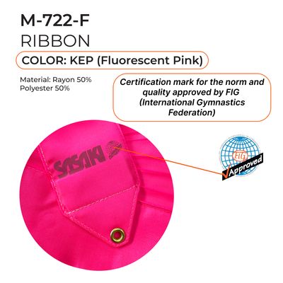 SASAKI Gymnastic ribbon Vivid 6 m M-722-F (KEP)