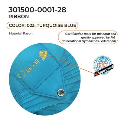 CHACOTT Gymnastic ribbon 6 m 301500 0001-98 FIG (023) Turquoise Blue