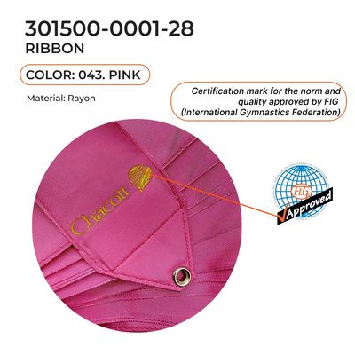 CHACOTT Gymnastic ribbon 6 m 301500 0001-98 FIG (043) Pink