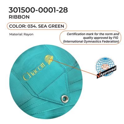CHACOTT Gymnastic ribbon 6 m 301500 0001-98 FIG (034) Sea Green
