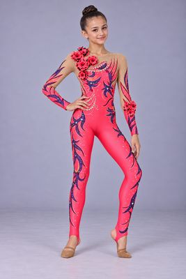 RG Leotard "Rose Flame" 36 (140-153cm)