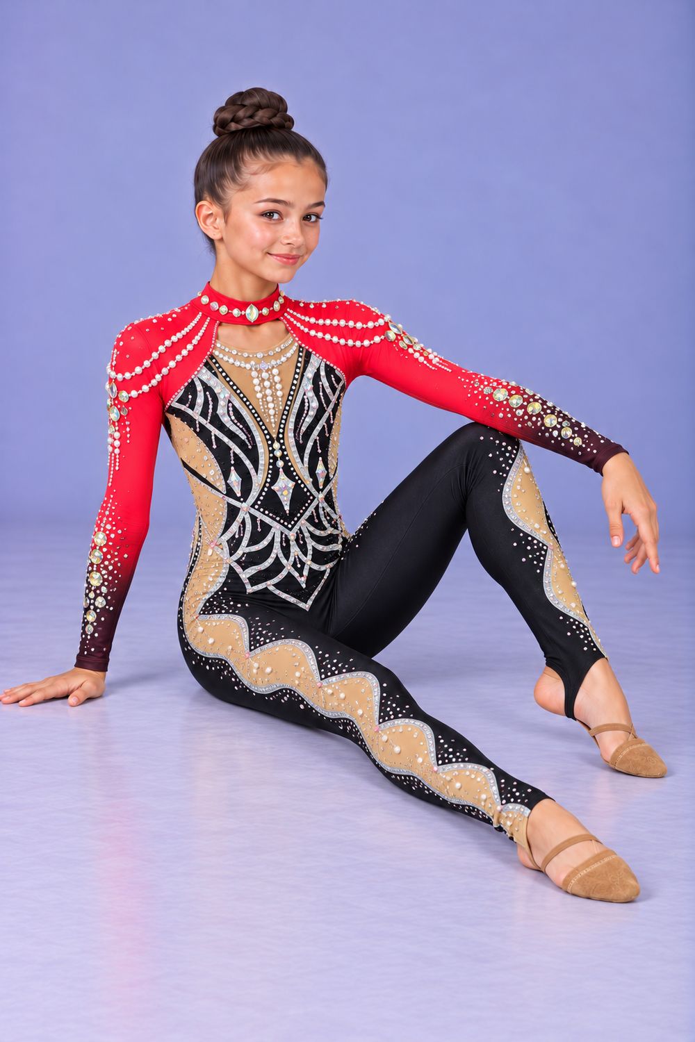 RG Leotard  "Scarlet Majesty" 38 (145-158cm)