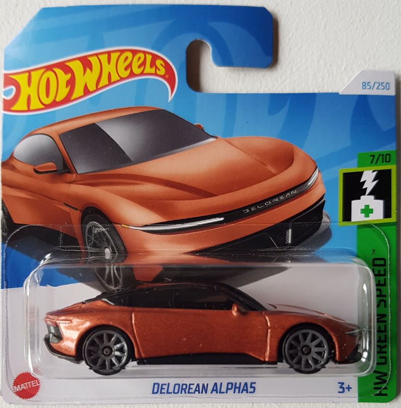 Hot Wheels DeLorean Alpha5 - Green Speed 7/10 85/250