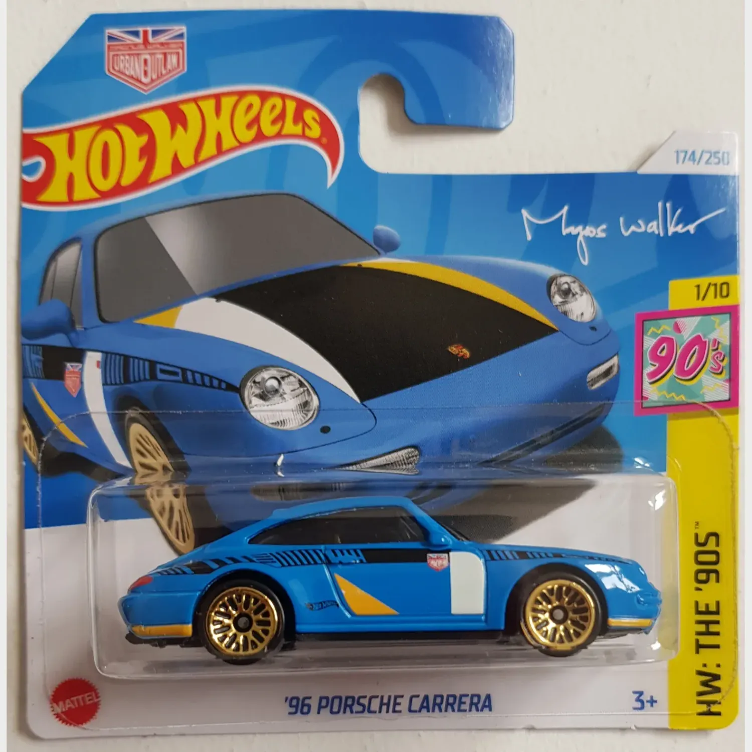 Hot Wheels 1996 Porsche Carrera - The 90's 1/10 (174/250) Magnus Walker