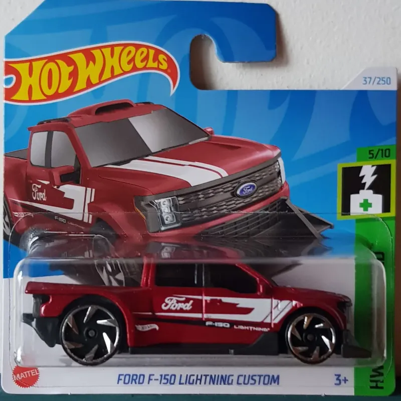Hot Wheels Ford F-150 Lightning Custom - Green Speed 5/10 (37/250)