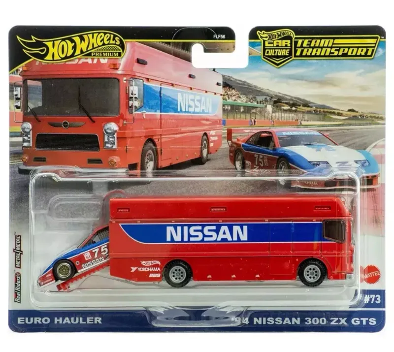 Hot Wheels Team Transport #73 1994 Nissan 300ZX GTS and Euro Hauler