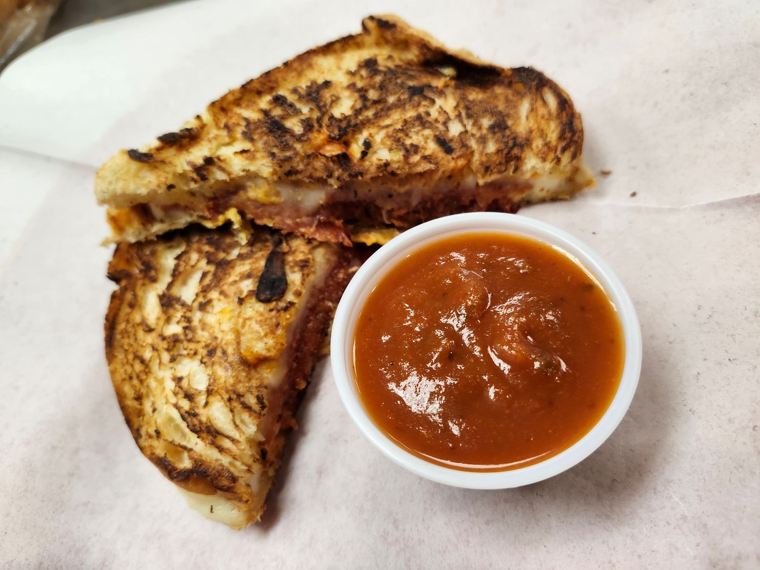 Garlic Pepperoni Pizza Melt