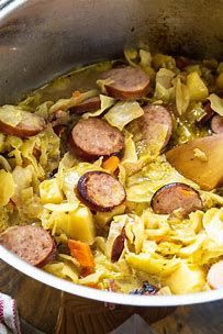 Wednesday Dinner - 07/09 Smoked Sausage &amp; Cabbage