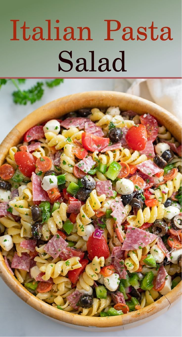 Sides-Italian Pasta Salad $7 lb
