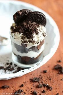 Chocolate Cookies and Cream Trifle