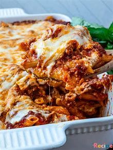 Pasta-Ziti with Meat Sauce