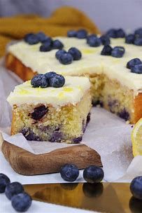 Dessert:: Lemon Blueberry Cake by the Slice