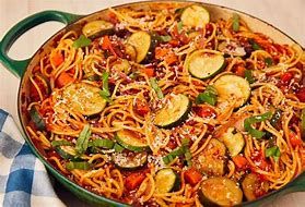 Pasta-Vegetable Spaghetti with Sauce (V)