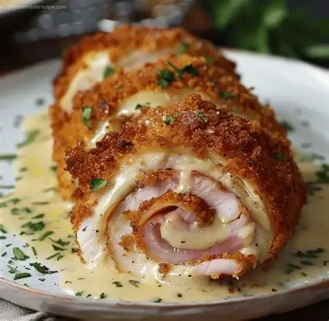 Meats-1 large Chicken Cordon Bleu
