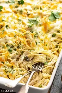 Pasta -Chicken Tetrazzini with Fettuccini