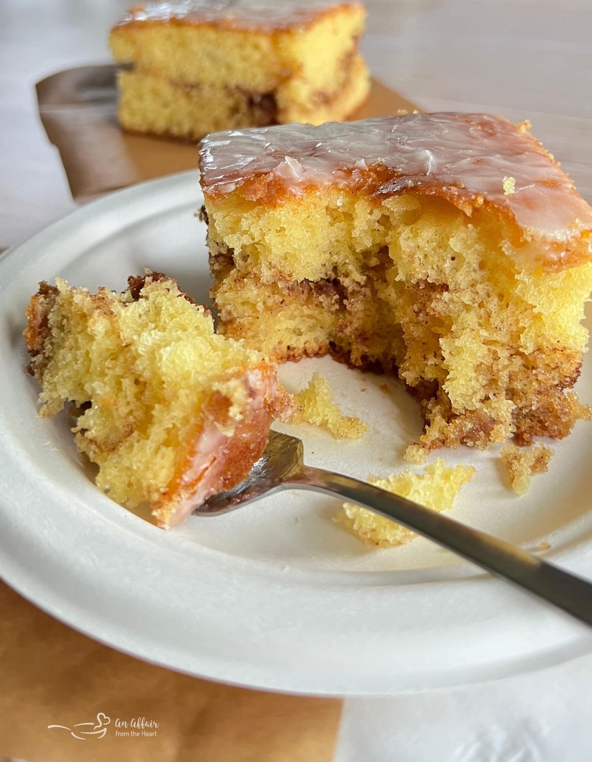 FreshX Bakery::Honey Bun Cake by the Slice