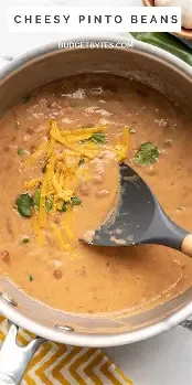 Soup-Pinto Beans and Cheese