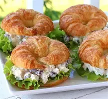 Dinner -4 chicken salad Croissants