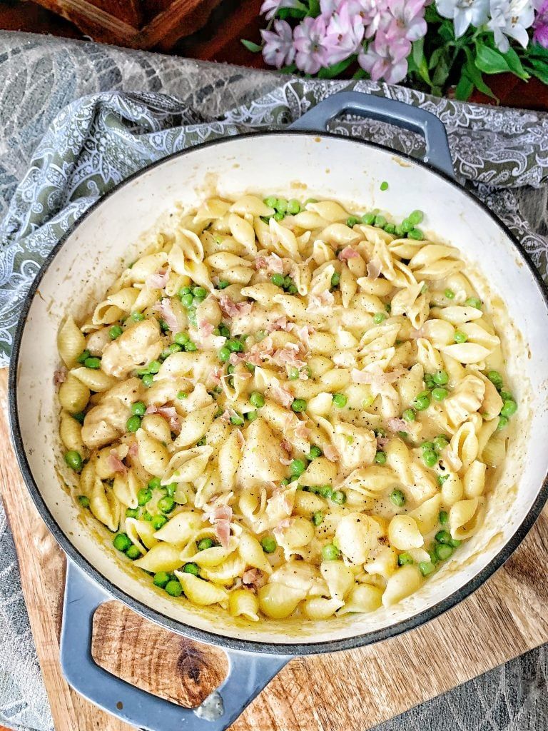 Soup-Creamy Chicken and Shells Soup-