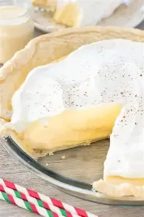 eggnog cream pie