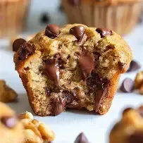 FreshX Bakery:: 6 Banana Chocolate Chip Muffins