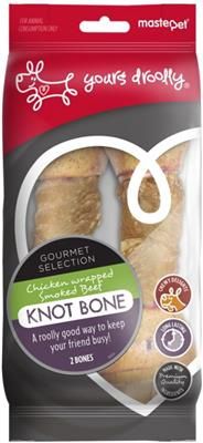Yours Droolly KnotBone Chicken Wrapped 2pk