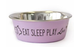 Stainless Steel Cute Bowl 550ml Pink