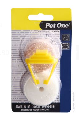 Pet One Salt Lick &amp; Mineral Wheel with Clip