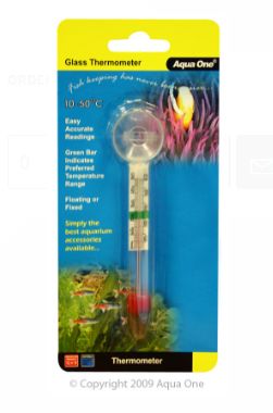 Aqua One Glass Thermometer