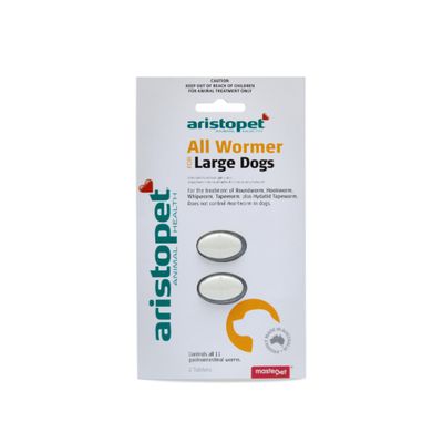 All Wormer Lge Dog 2pk