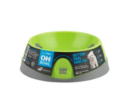 LickiMat OH Bowl Dog, Colour: Green, Size: Medium