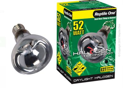 Reptile One Halogen Heat Lamp Daylight 52w (eqv75w)
