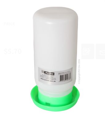 Poultry Gravity Drinker 1L 11cm